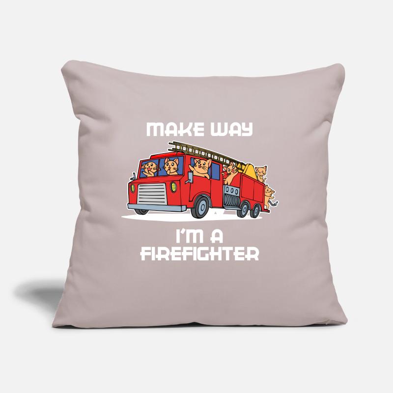 Fire Brigade Fire Engine Statement Professional Fire Brigade Sofa pillow with filling 45cm x 45cm
