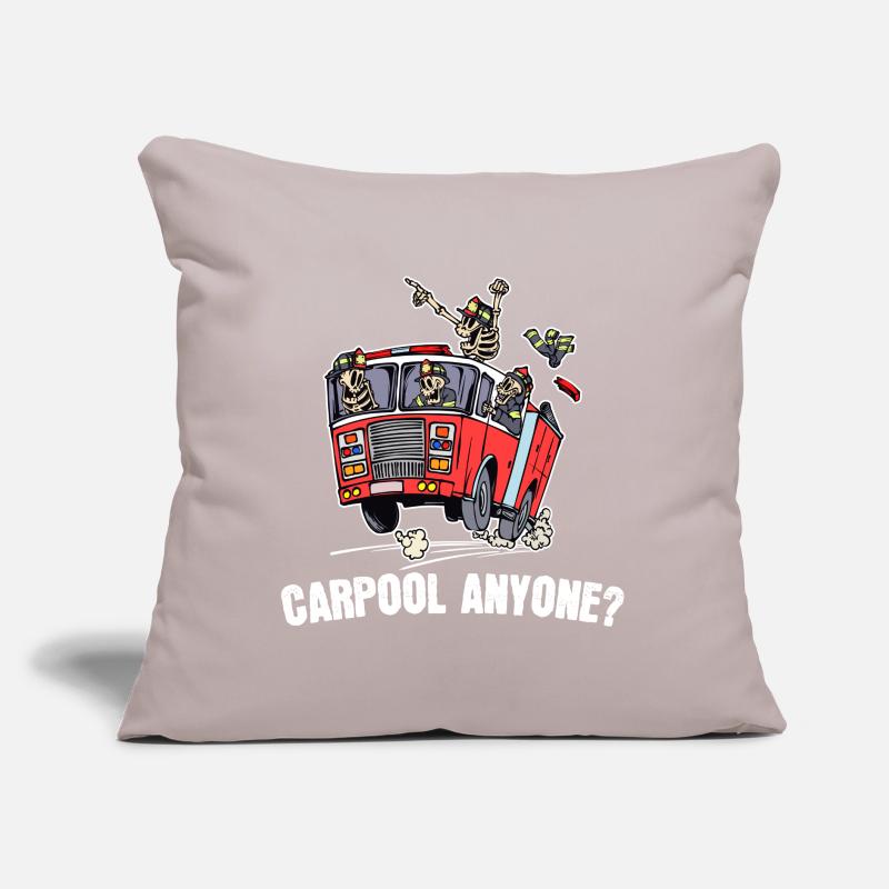 Fire Protection Fire Engine Fire Brigade Statement Sofa pillow with filling 45cm x 45cm