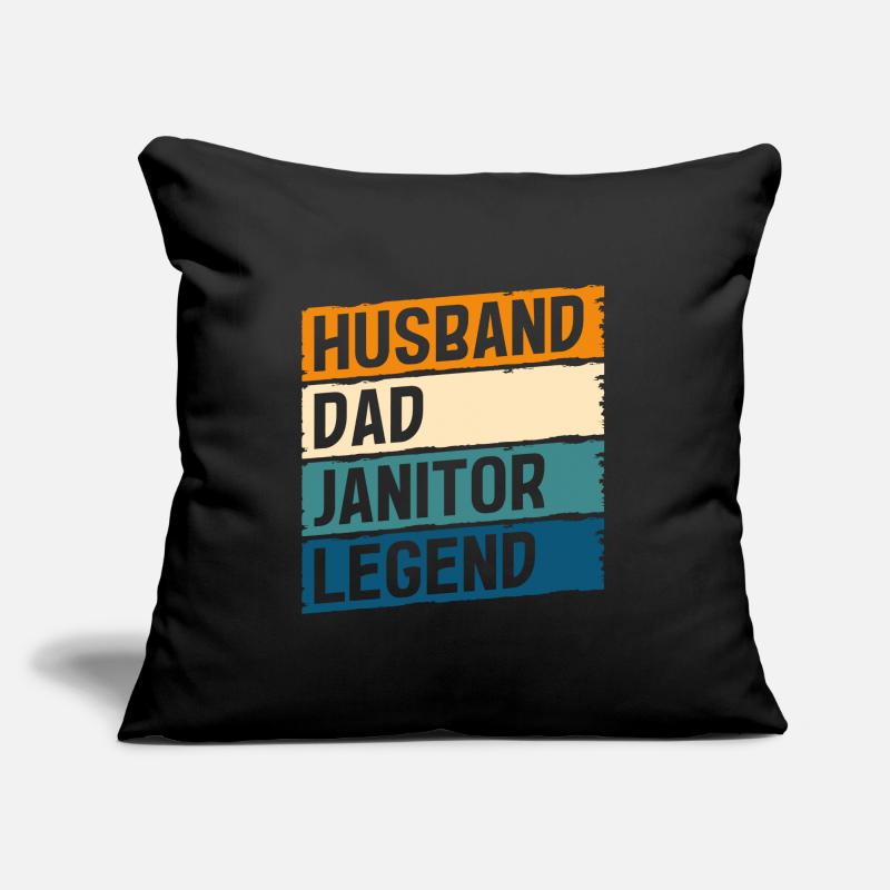 Caretaker garbage Sofa pillow with filling 45cm x 45cm