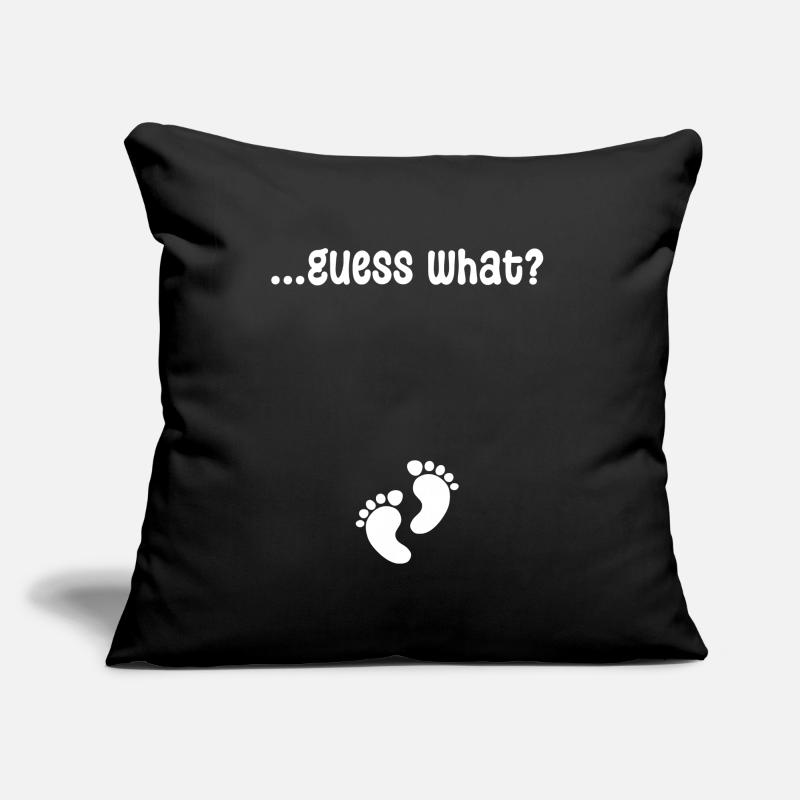 Déclaration de pieds de bébé Grossesse Coussin et housse de 45 x 45 cm