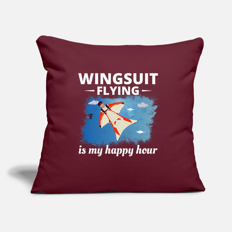 Wingsuit flying Base Jumping Skydiving Wingsuiting Sofa pillow with filling 45cm x 45cm
