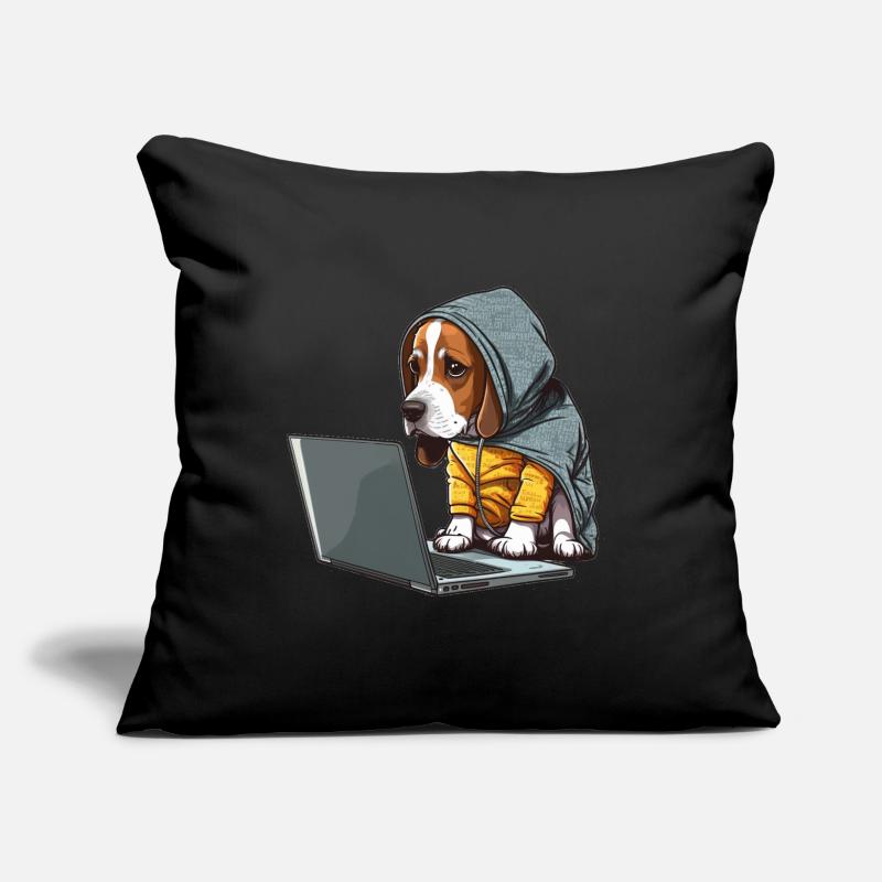 Coding dog Sofakissen mit Füllung 45 x 45 cm