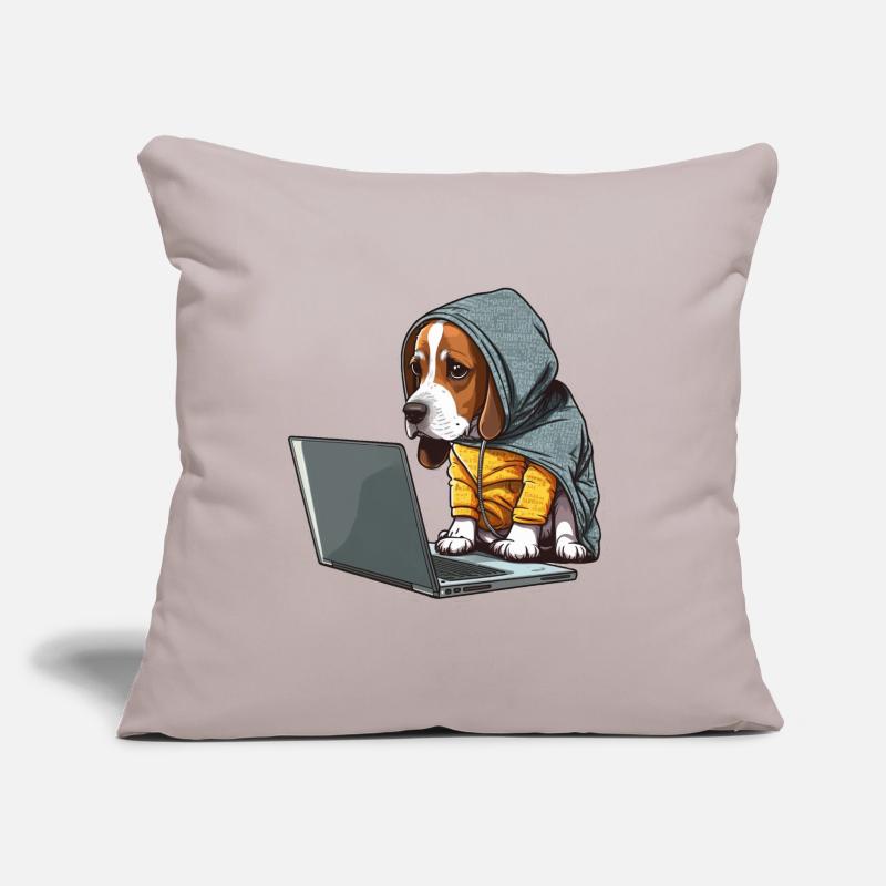 Coding dog Sofa pillow with filling 45cm x 45cm