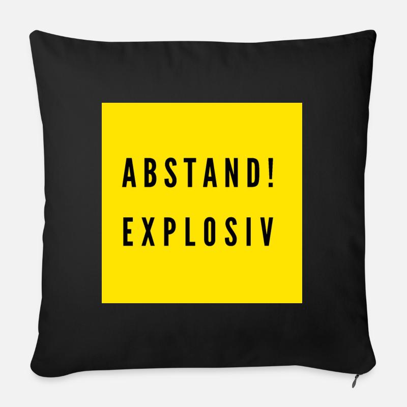 Abstand Explosiv LSBY - Sofakissen mit Füllung 45 x 45 cm - Schwarz