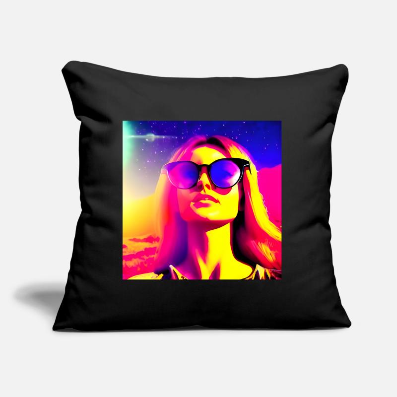 Dame de l’aventure spatiale Coussin et housse de 45 x 45 cm
