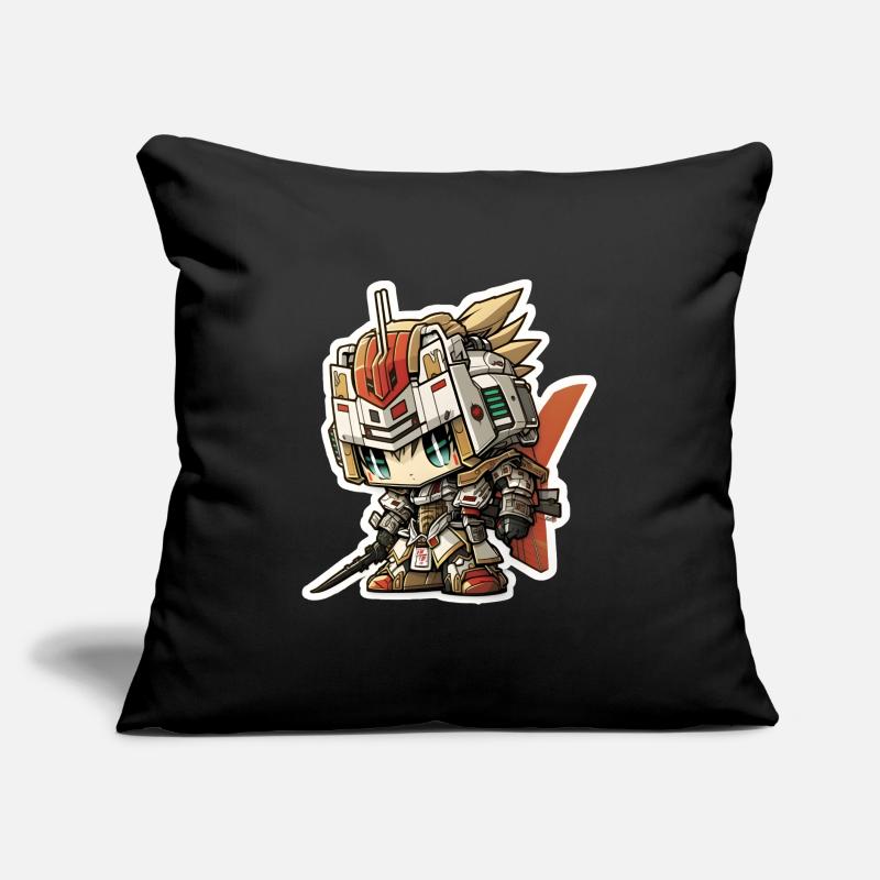 Chibi Samurai Robot Sofa pillow with filling 45cm x 45cm