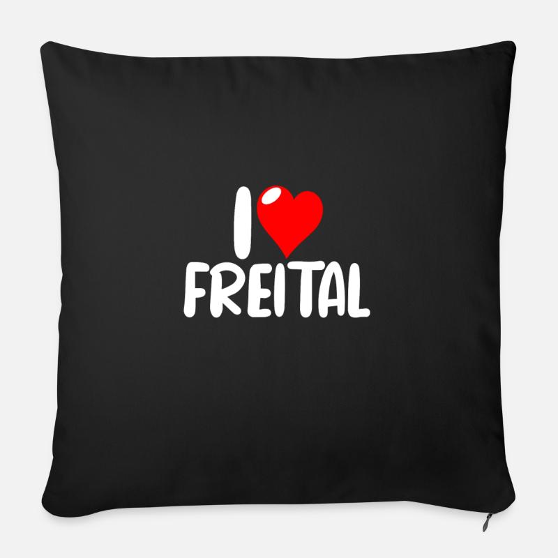 Freital - Sofakissen mit Füllung 45 x 45 cm - Schwarz