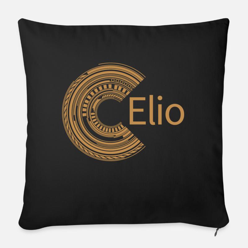 Für Elio - Sofakissen mit Füllung 45 x 45 cm - Schwarz