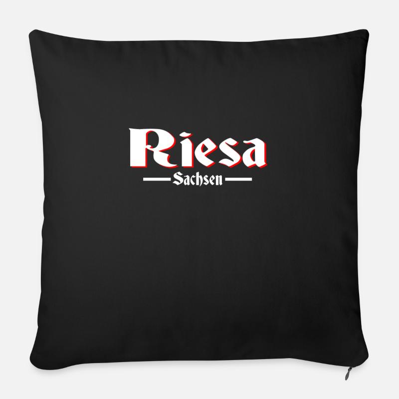 Riesa - Sofakissen mit Füllung 45 x 45 cm - Schwarz