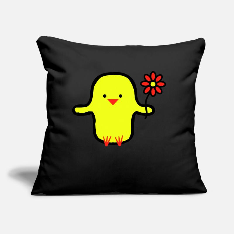 Oiseau mignon Coussin et housse de 45 x 45 cm