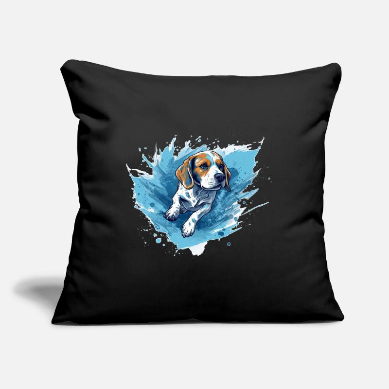 Beagle Dock-Plongée dans l’eau Coussin et housse de 45 x 45 cm