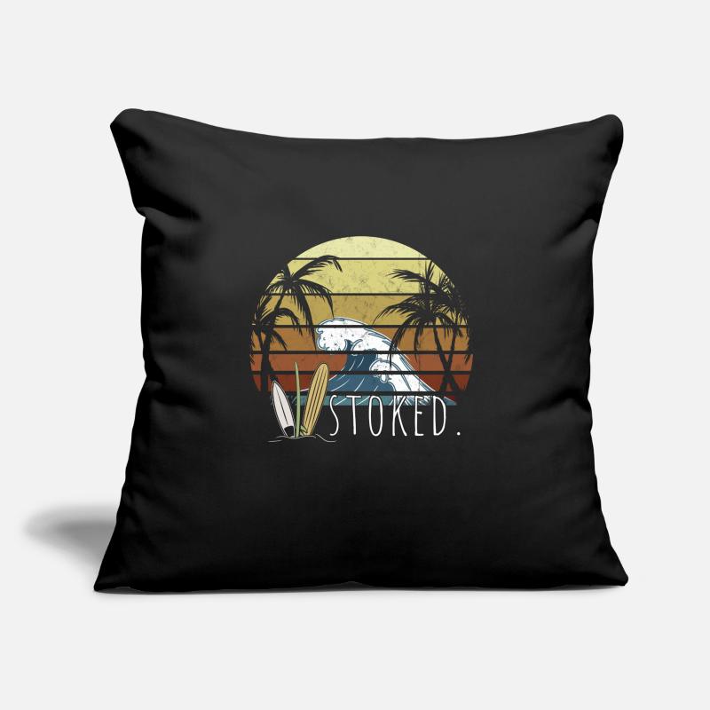 Content. Big Wave, planches de surf et Retro Sunset Surf Coussin et housse de 45 x 45 cm