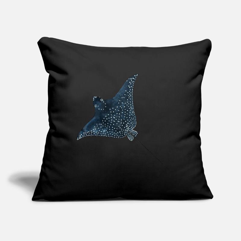 Rays Eagle Rays Stingrays Reef Plongée Coussin et housse de 45 x 45 cm
