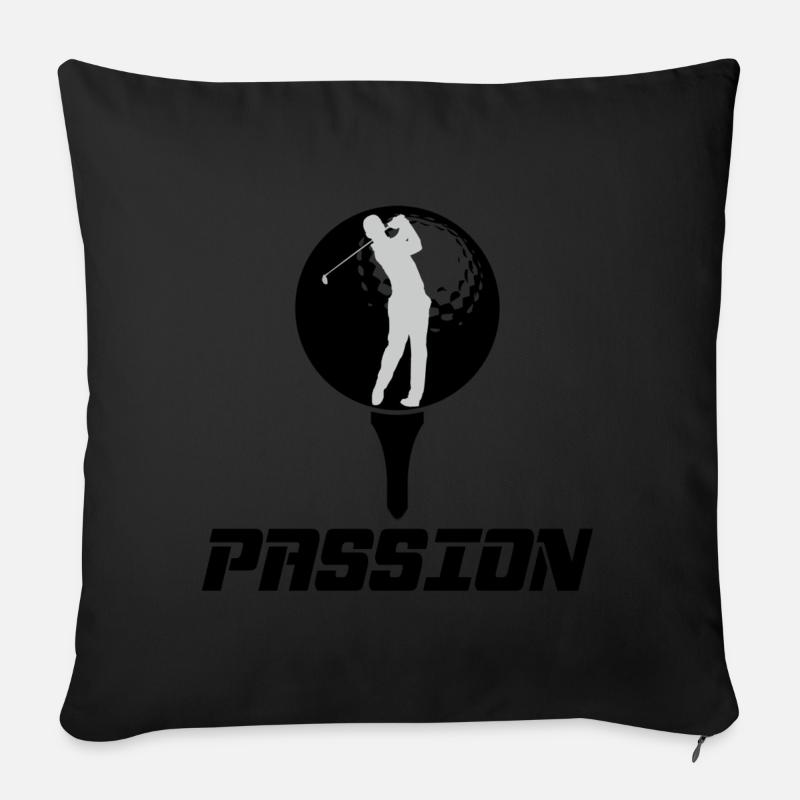 Golf - Sofakissen mit Füllung 45 x 45 cm - Schwarz