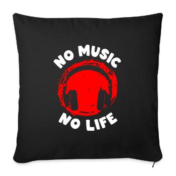 Dj Party Songs - Sofa pillow with filling 45cm x 45cm - black - Front