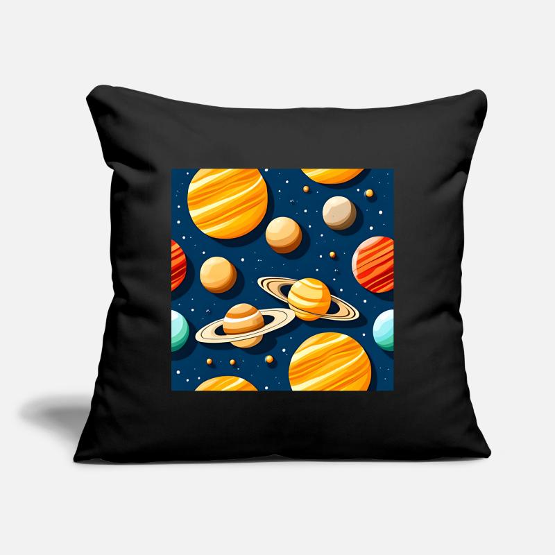 Freaky Solar System Pattern Sofa pillow with filling 45cm x 45cm