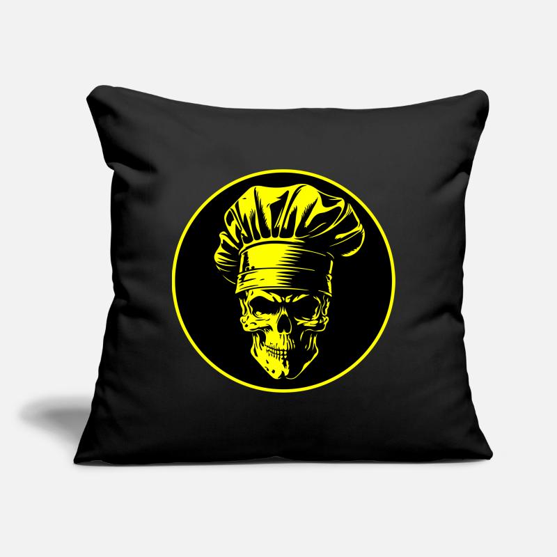 Chef Skull Chef Coussin et housse de 45 x 45 cm