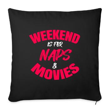 Films Streaming Théâtre Déclaration Nuit du cinéma - Coussin et housse de 45 x 45 cm - noir - Devant