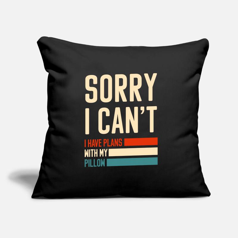 Sleeping, snoozing, relaxing, sleepyhead Sofa pillow with filling 45cm x 45cm
