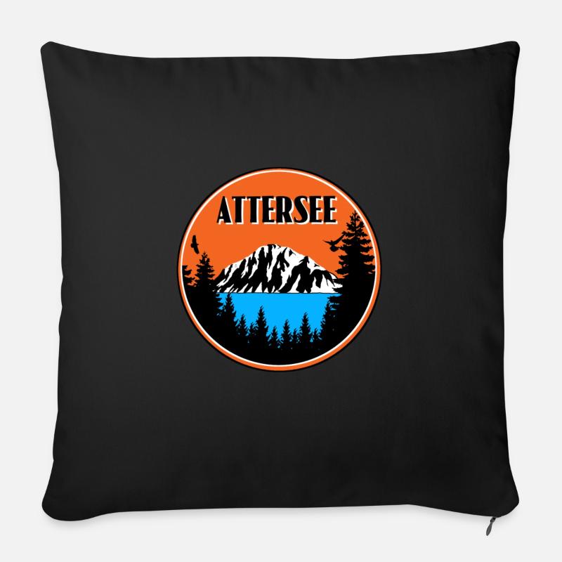 Attersee - Sofakissen mit Füllung 45 x 45 cm - Schwarz