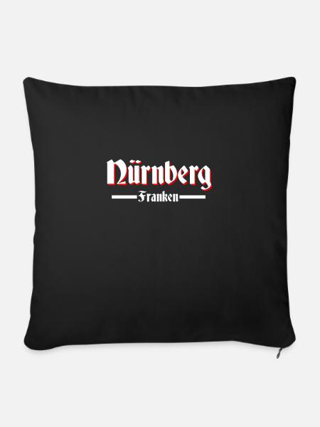Nürnberg - Sofakissen mit Füllung 45 x 45 cm - Schwarz