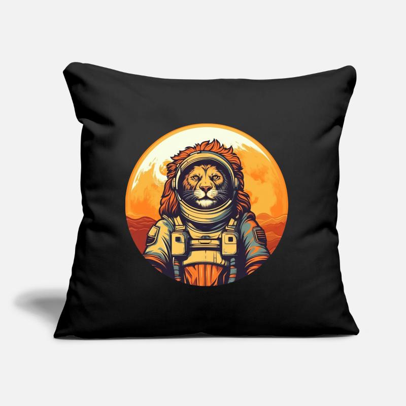 Lion dans l’espace Coussin et housse de 45 x 45 cm