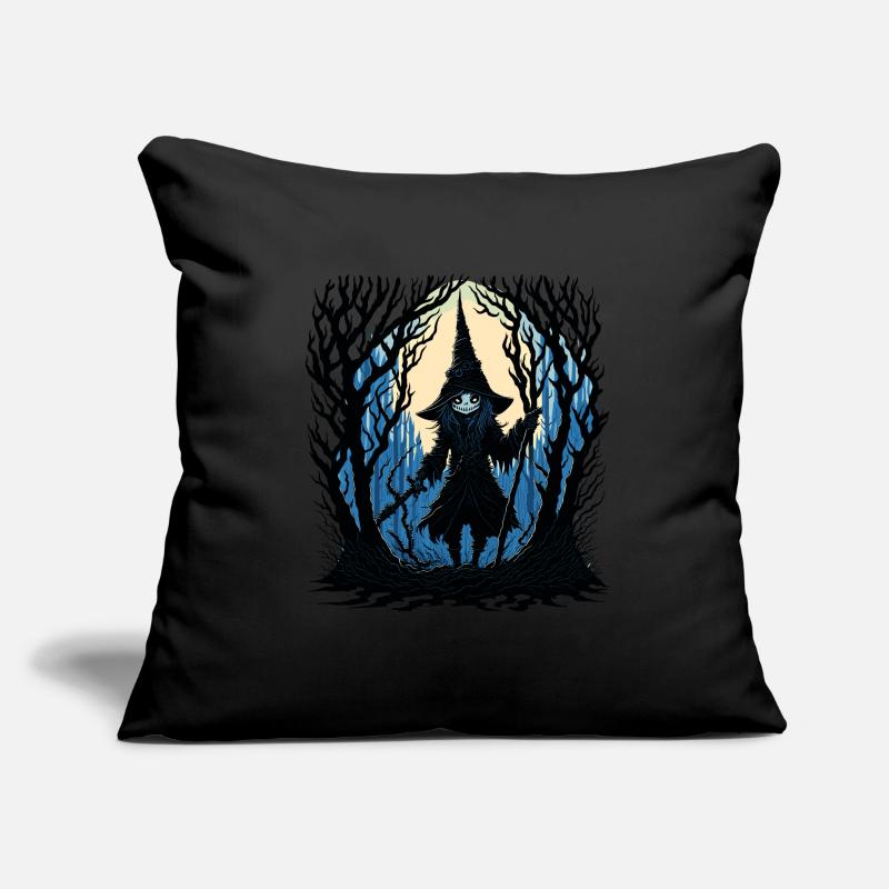 Sorcière dans la forêt Coussin et housse de 45 x 45 cm