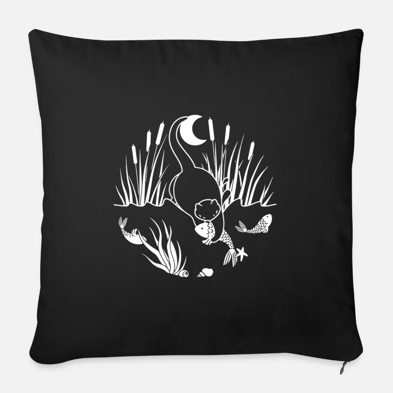 Mitternachtsfang - Sofakissen mit Füllung 45 x 45 cm - Schwarz