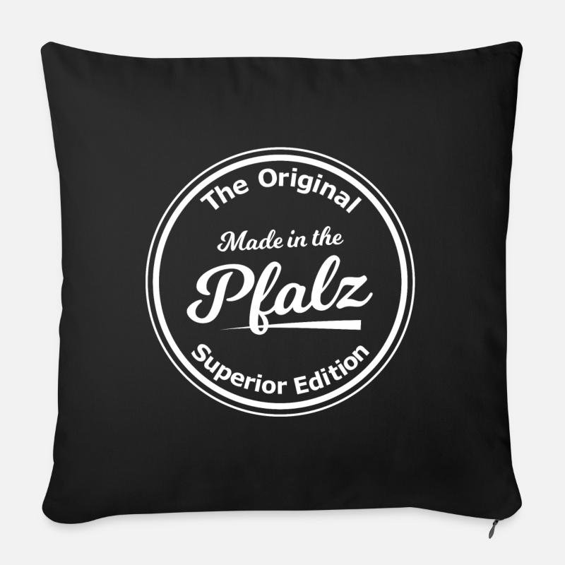 Die Pfälzer kommen - Sofakissen mit Füllung 45 x 45 cm - Schwarz