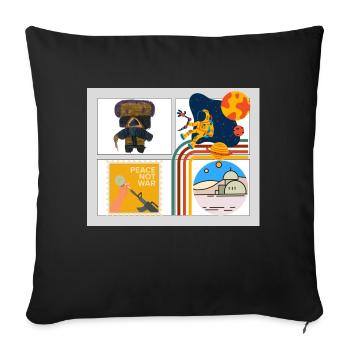 Space - Sofakissen mit Füllung 45 x 45 cm - Schwarz - Vorne