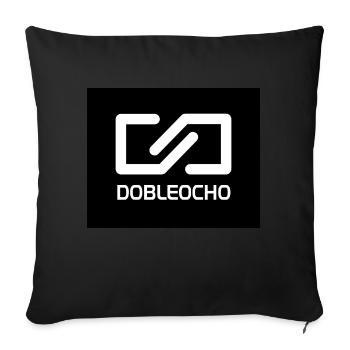 Double-Eight - Sofa pillow with filling 45cm x 45cm - black - Front