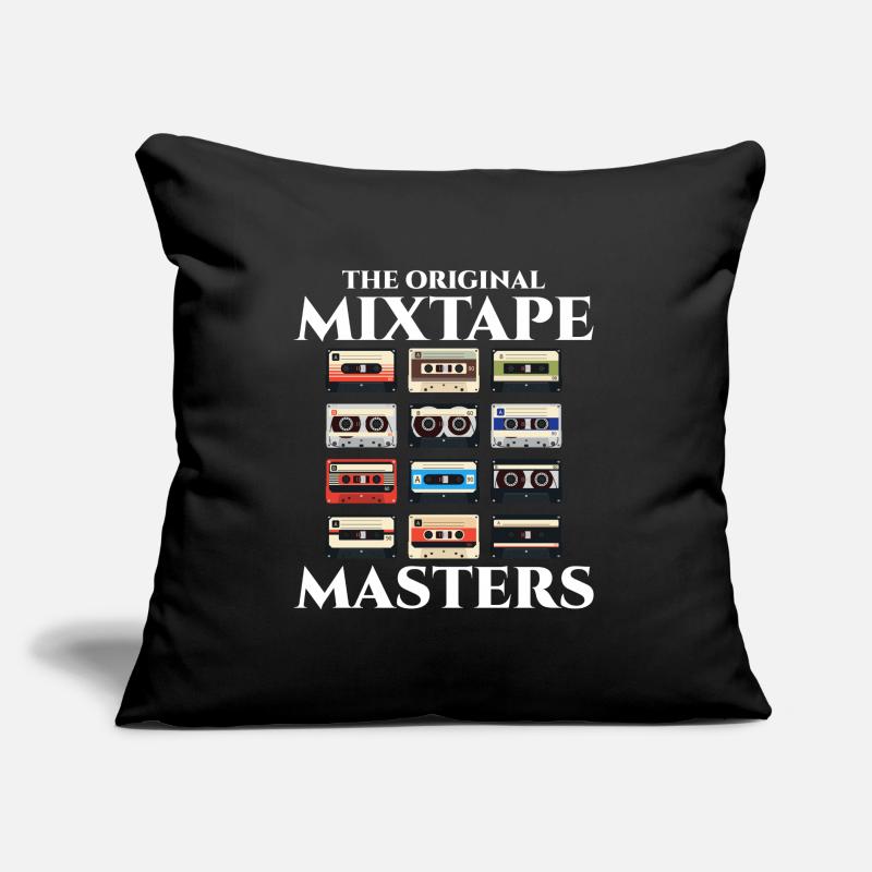 The Original Mixtape Masters: 80s Cassette Tape Sofa pillow with filling 45cm x 45cm