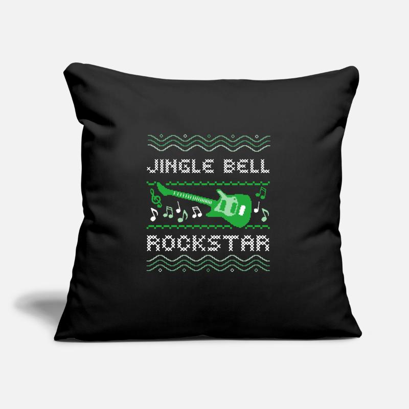 PULL DE NOËL MOCHE, JINGLE BELL ROCK-STAR Coussin et housse de 45 x 45 cm