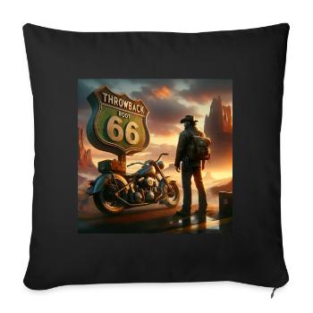 Root 66 - Sofa pillow with filling 45cm x 45cm - black - Front