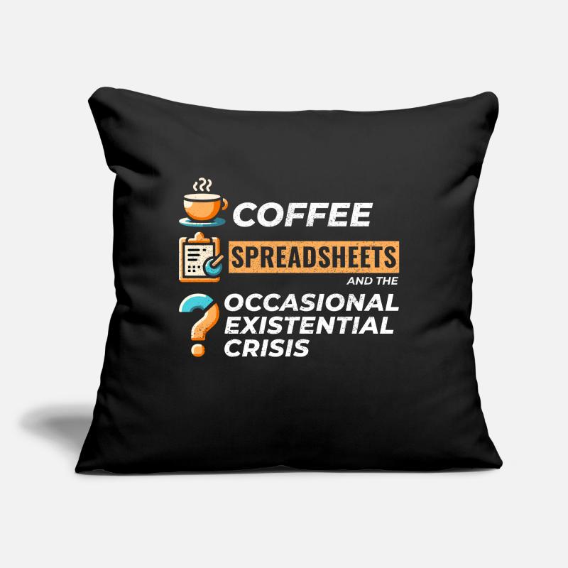 Buchhalter Buchhaltung Kaffee Tabellenkalkulationen Lustig Sofakissen mit Füllung 45 x 45 cm