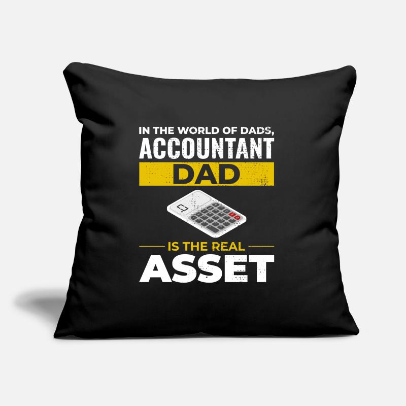 Comptable Papa Comptabilité Finance Financier Drôle Coussin et housse de 45 x 45 cm