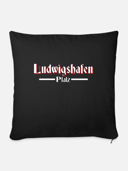 ludwigshafen - Sofakissen mit Füllung 45 x 45 cm - Schwarz
