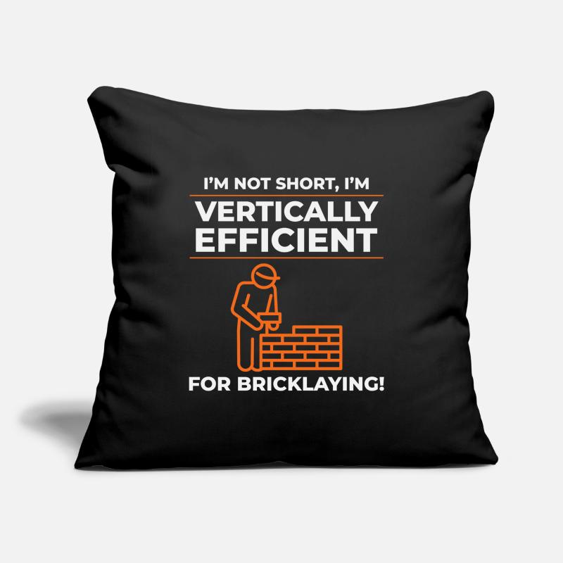 Bricklayer Bricklaying Vertical Efficiency Job Sofa pillow with filling 45cm x 45cm