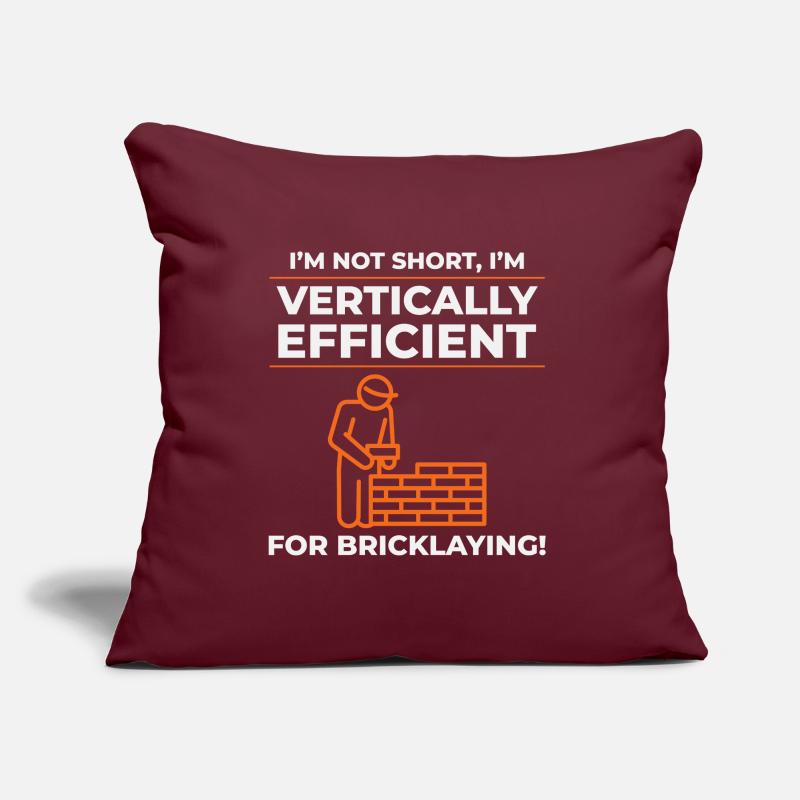 Bricklayer Bricklaying Vertical Efficiency Job Sofa pillow with filling 45cm x 45cm