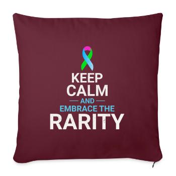 Rare Disease Awareness Embrace the Rarity - Sofa pillow with filling 45cm x 45cm - burgundy - Front
