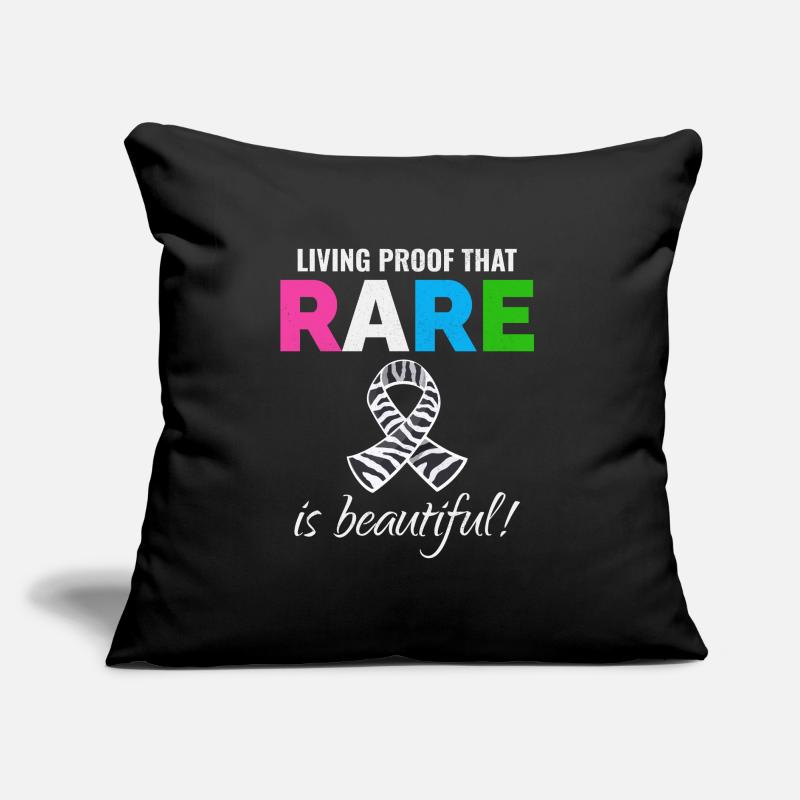 Sensibilisation aux maladies rares Rare is Beautiful Coussin et housse de 45 x 45 cm