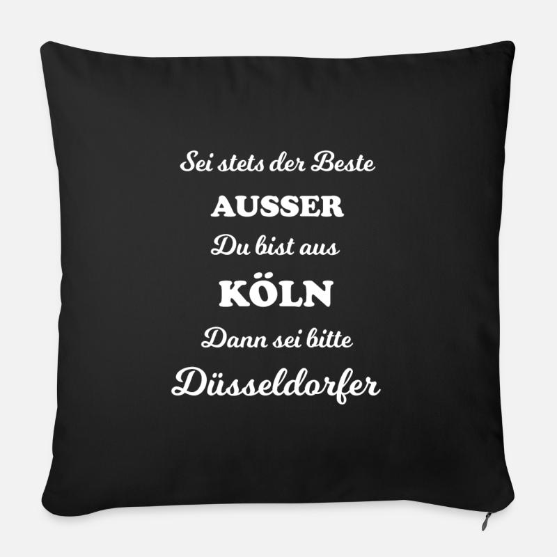 Die Jungs aus Düsseldorf - Sofakissen mit Füllung 45 x 45 cm - Schwarz