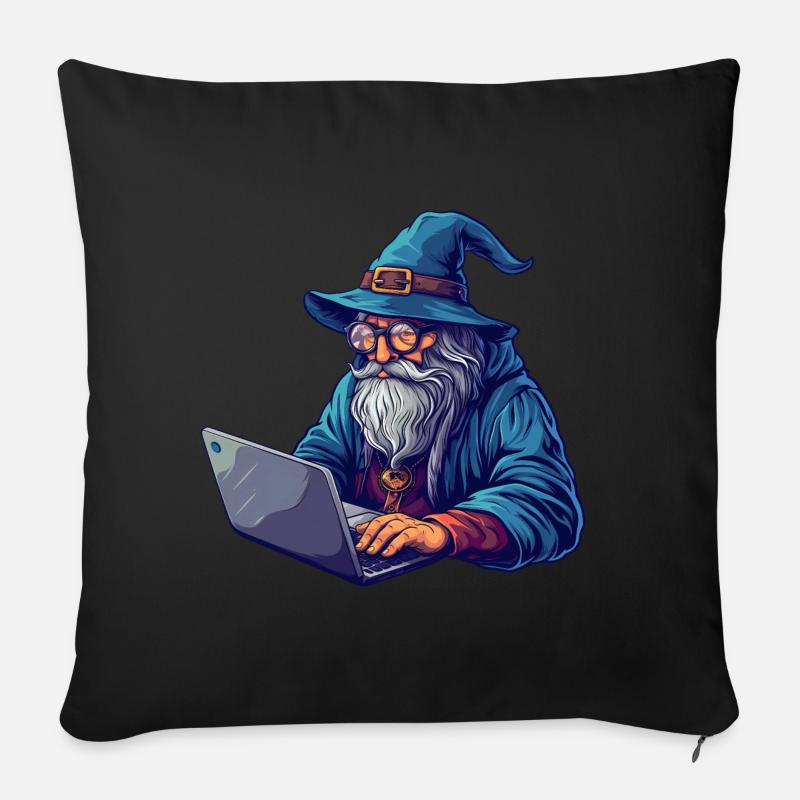 IT Zauberer - Sofakissen mit Füllung 45 x 45 cm - Schwarz