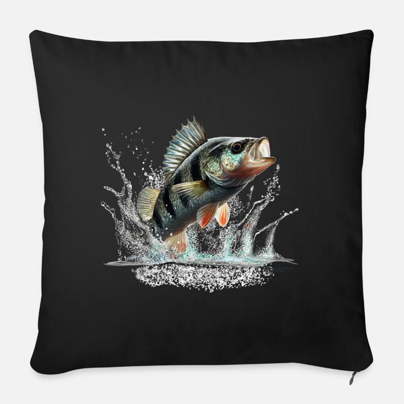 Barsch - Sofakissen mit Füllung 45 x 45 cm - Schwarz