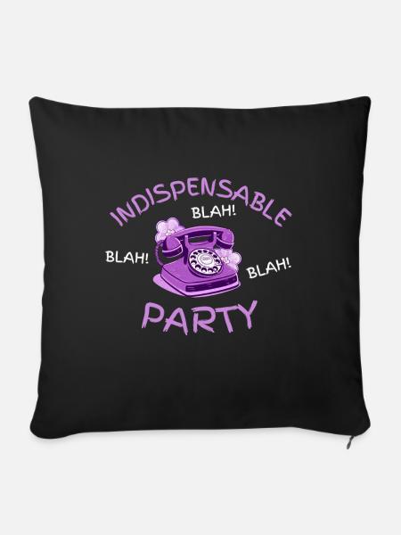 bla bla bla - Sofakissen mit Füllung 45 x 45 cm - Schwarz