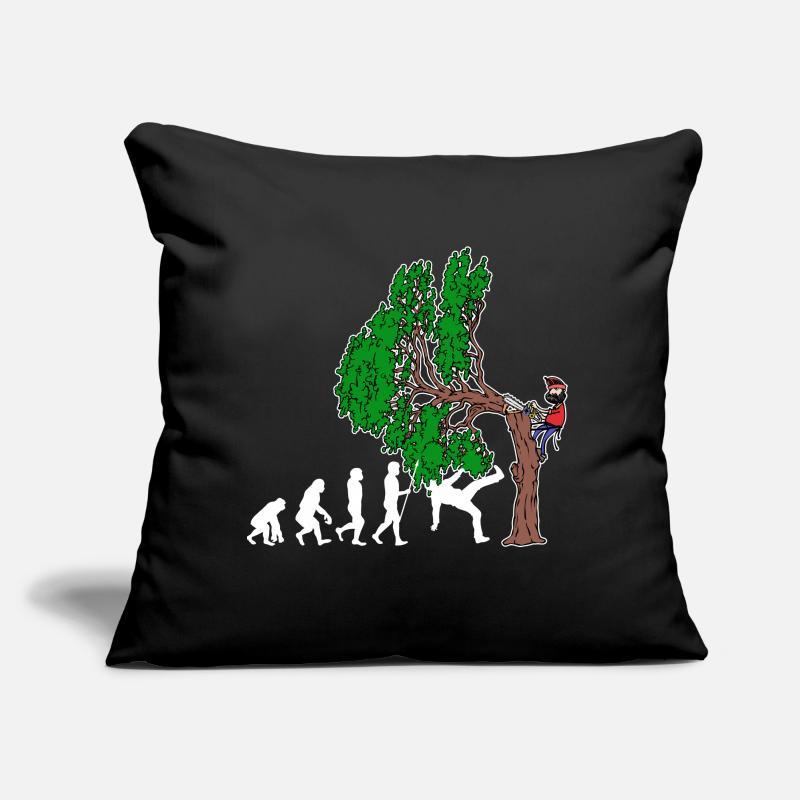 Tree Evolution Woodwork Lumberjack Tree Cutter Sofa pillow with filling 45cm x 45cm