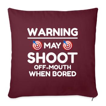 Archery Targets Archer Bullseye Shooting Sport - Sofa pillow with filling 45cm x 45cm - burgundy - Front