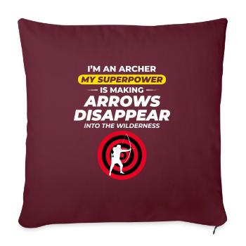 Archery Targets Archer Bullseye Shooting Sport - Sofa pillow with filling 45cm x 45cm - burgundy - Front