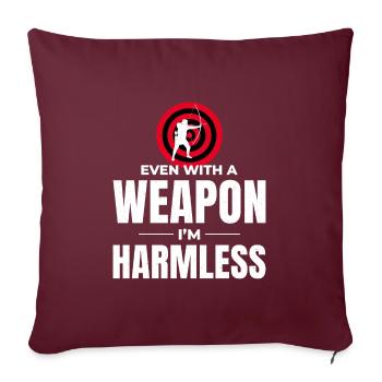 Archery Targets Archer Bullseye Shooting Sport - Sofa pillow with filling 45cm x 45cm - burgundy - Front