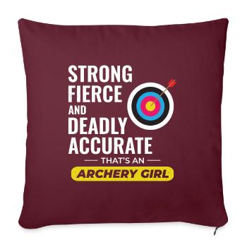 Archery Targets Archer Bullseye Shooting Sport - Sofa pillow with filling 45cm x 45cm - burgundy - Front